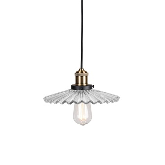 Szklana loftowa lampa Cobbler przezroczysta 25cm